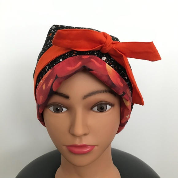 Scrub CAP/HAT *Reversible *Long Ties *Halloween - Picture 6 of 16